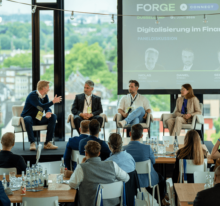 photo of past panel at forge connect to promote Antwerp event